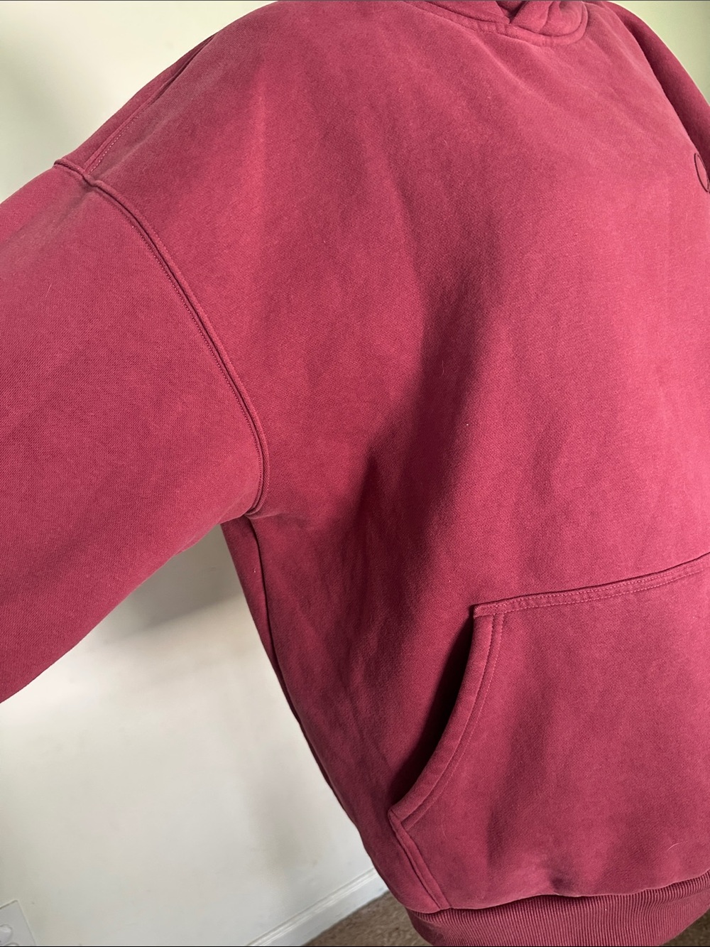 COMFRT -First Oversized Hoodie in Rosewood - Women - Picture 6 of 10
